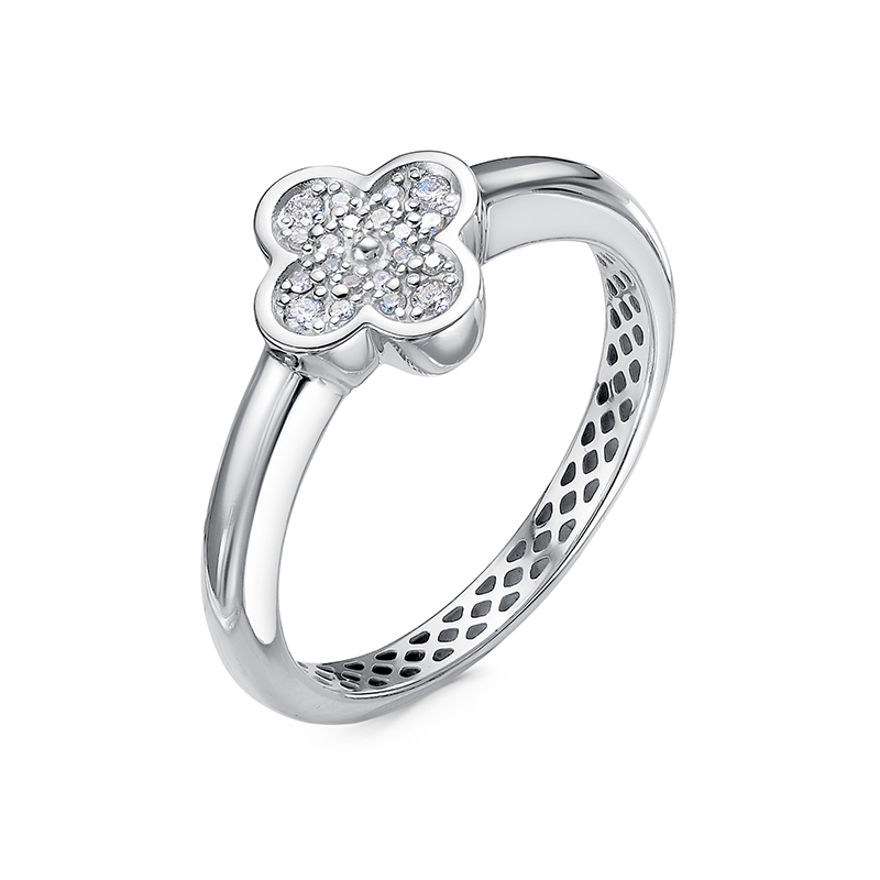 Кольцо д1101548рб (Au 585 Белый)