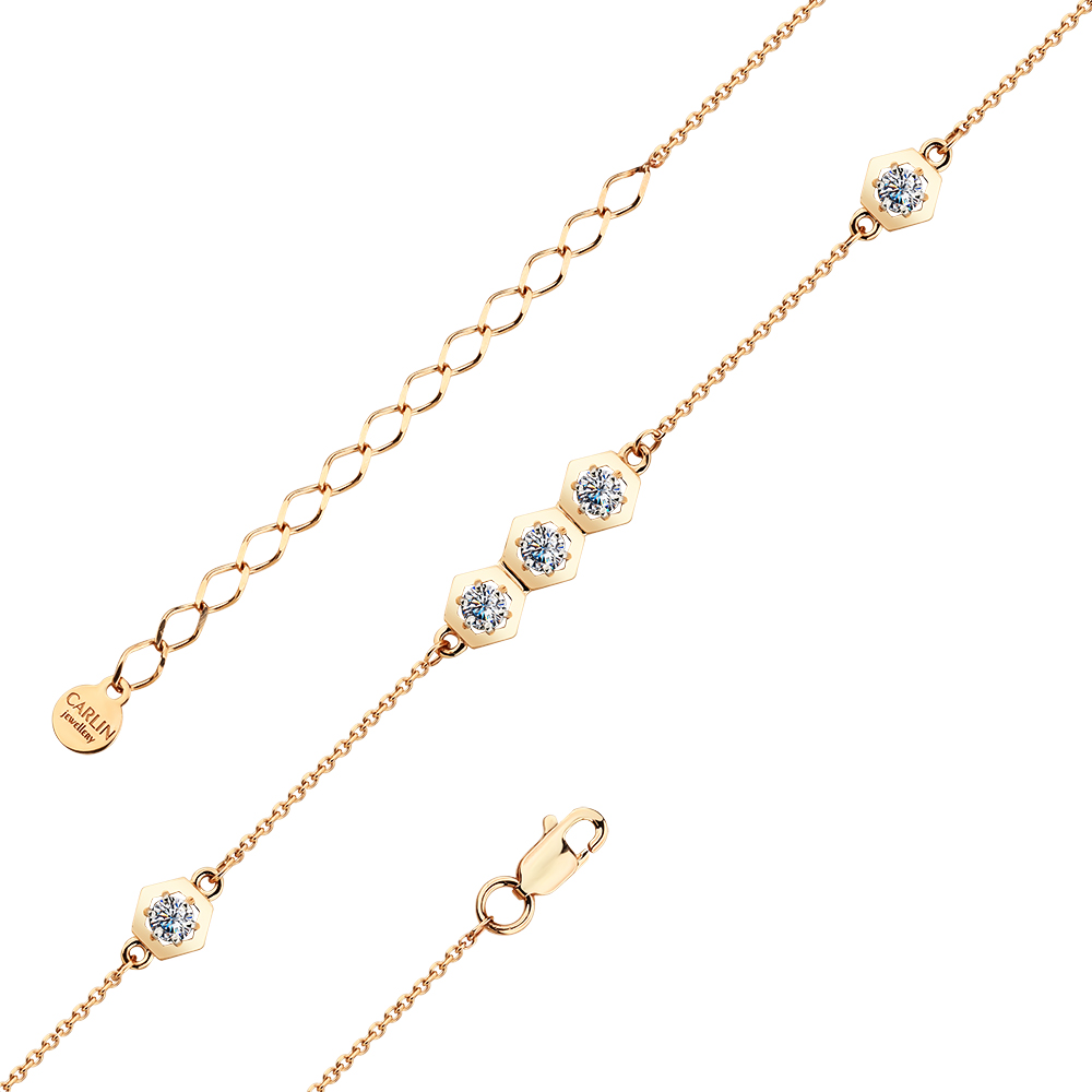 Браслет 7000040 (Au 585 Красный)