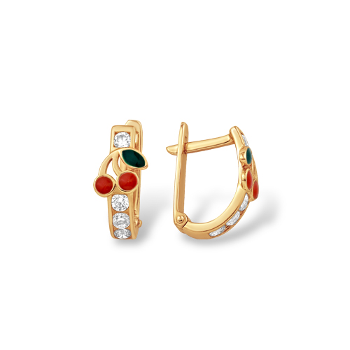 Серьги С1096420 (Au 585 Красный)