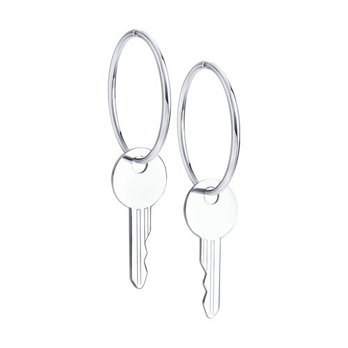 Серьги 94024419 (Ag 925 Белый)