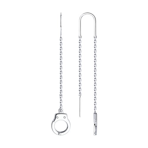 Серьги 94024084 (Ag 925 Белый)