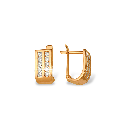 Серьги С1020102 (Au 585 Красный)