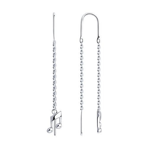 Серьги 94024313 (Ag 925 Белый)