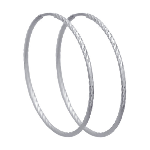 Серьги 140174 (Au 585 Белый)