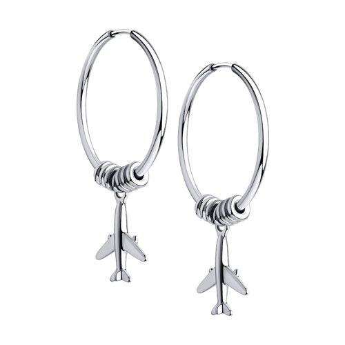 Серьги 94024228 (Ag 925 Белый)