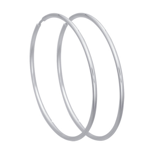 Серьги 140165 (Au 585 Белый)