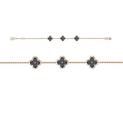 Браслет д7701715р (Au 585 Красный)