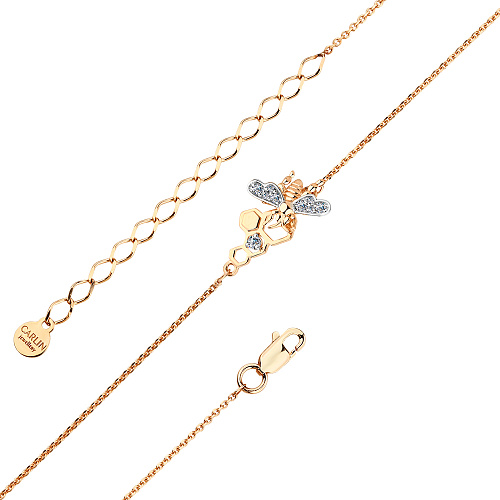 Браслет 7000028 (Au 585 Красный)