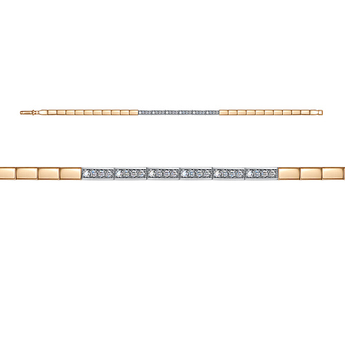 Браслет д7701678р/18,0 (Au 585 Красный)