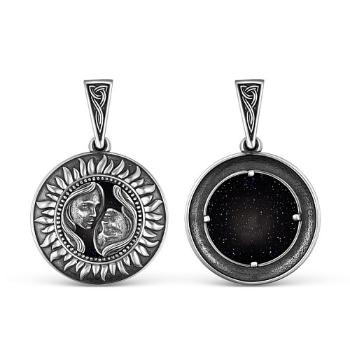 Подв.зод 4102073ч-близнец (Ag 925)